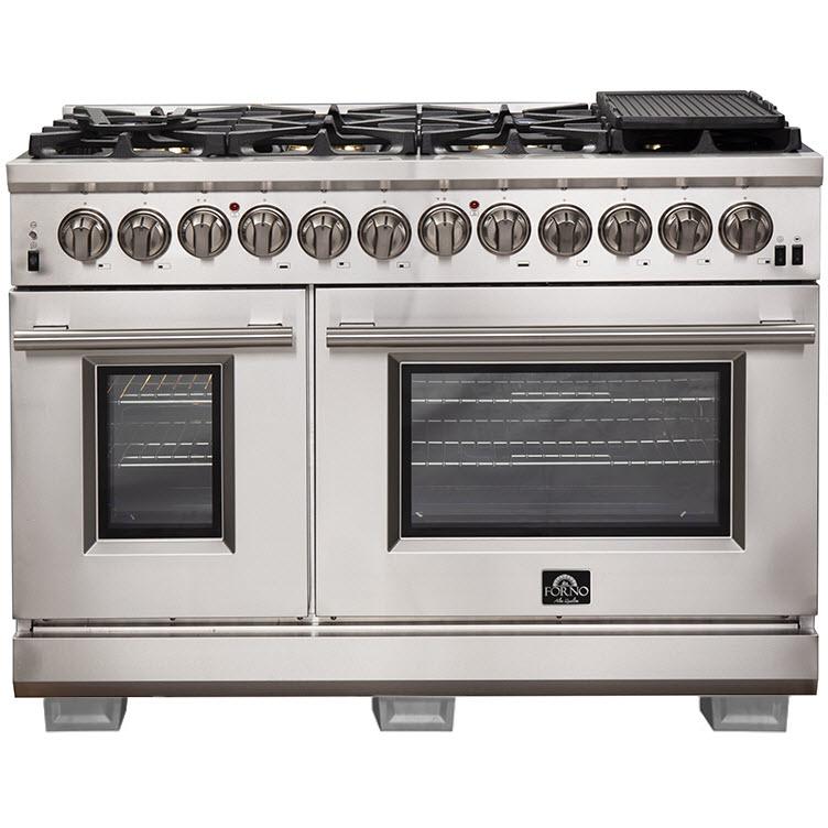 Forno Capriasca Alta Qualita 48-inch Freestanding Dual Fuel Range with Convection Technology FFSGS6187-48