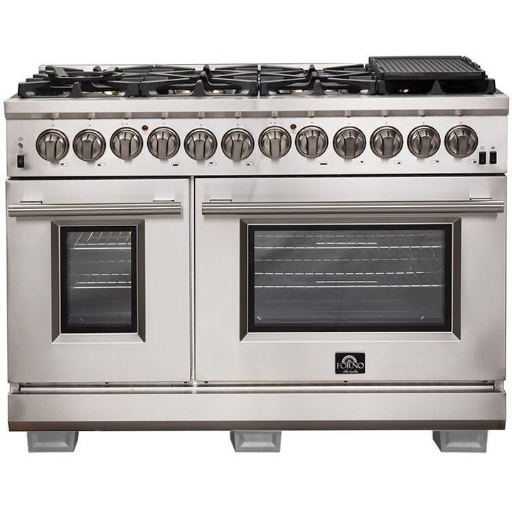 Forno Capriasca Alta Qualita 48-inch Freestanding Dual Fuel Range with Convection Technology FFSGS6187-48