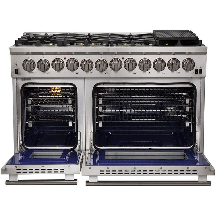 Forno Capriasca Alta Qualita 48-inch Freestanding Dual Fuel Range with Convection Technology FFSGS6187-48