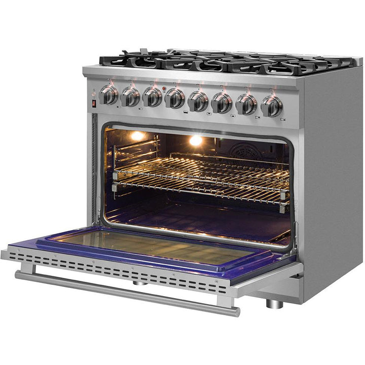 Forno Massimo 36" Freestanding Dual Fuel Range FFSGS6125-36