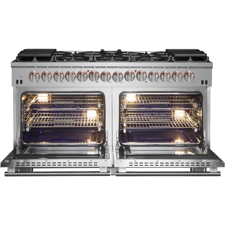 Forno Capriasca 60" Freestanding Dual Fuel Range FFSGS6187-60