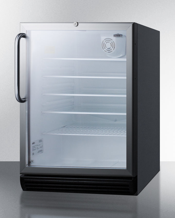 Summit 24" Wide 5.5 Cu.Ft. Built-In Beverage Center with Towel Bar Handle ADA Compliant - SCR600BGLBITBADA