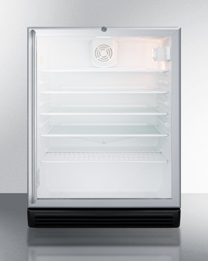 Summit 24" Wide Beverage Center with Full-Length Towel Bar Handle ADA Compliant - SCR600BGLSHADA