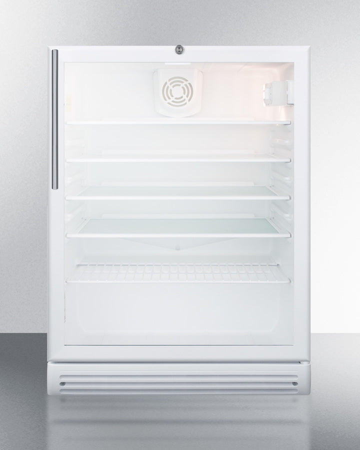 Summit 24" Wide Beverage Center with Thin Handle ADA Compliant - SCR600GLHVADA