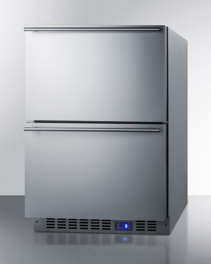 Summit 24" Wide Built-In 2-Drawer All-Freezer - CL2F249