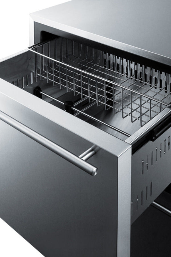 Summit 24" Wide Built-In 2-Drawer All-Freezer - CL2F249