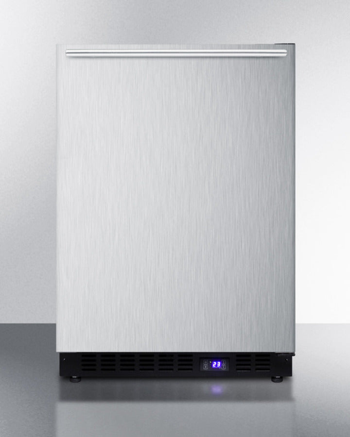 Summit 24" Wide Built-In All-Freezer with Horizontal Handle - SCFF53BXSSHH