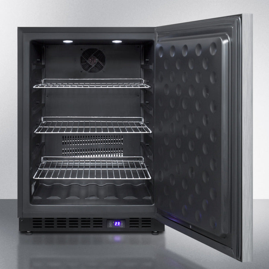 Summit 24" Wide Built-In All-Freezer with Horizontal Handle - SCFF53BXSSHH