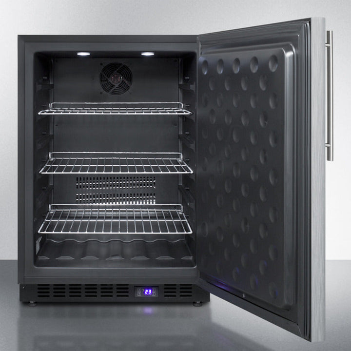 Summit 24" Wide Built-In All-Freezer with Thin Handle - SCFF53BXSSHV