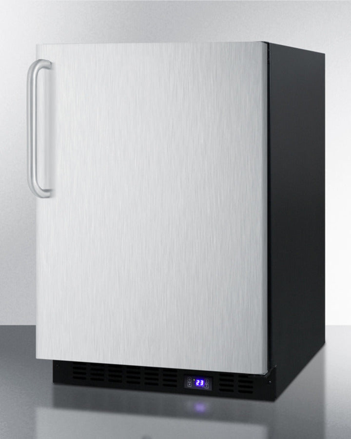 Summit 24" Wide Built-In All-Freezer with Towel Bar Handle - SCFF53BXSSTB