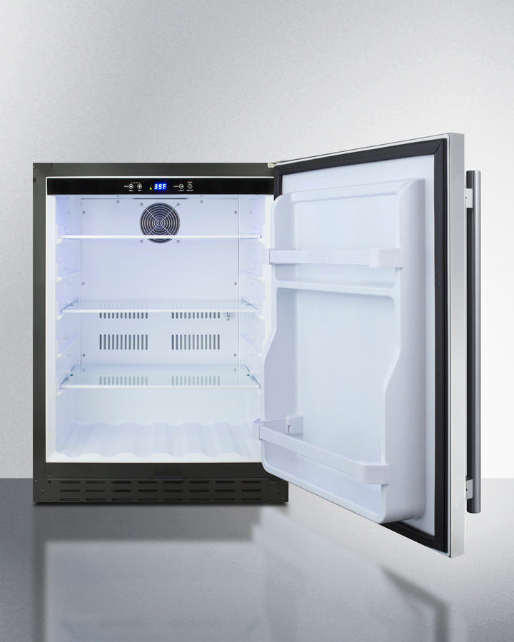 Summit 24" Wide Built-In All-Refrigerator ADA Compliant - AL55CSS