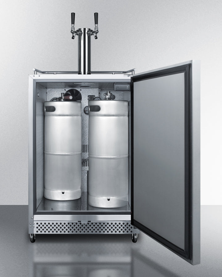 Summit 24" Wide Built-In Outdoor Wine Kegerator - SBC695OSWKDTWIN