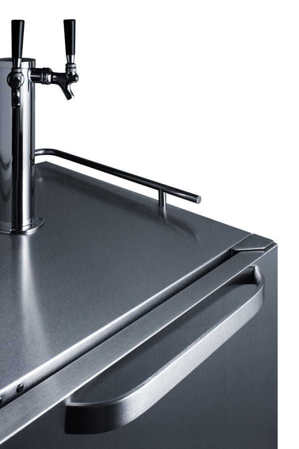 Summit 24" Wide Built-In Outdoor Wine Kegerator - SBC695OSWKDTWIN