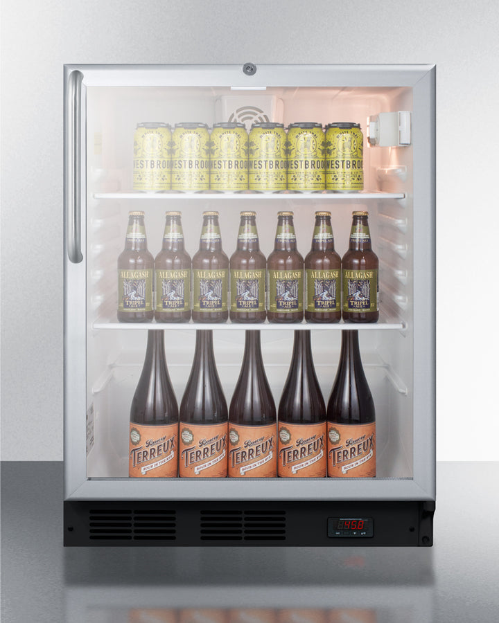 Summit 24" Wide Craft Beer Pub Cellar - SCR600BGLDTPUBCSS