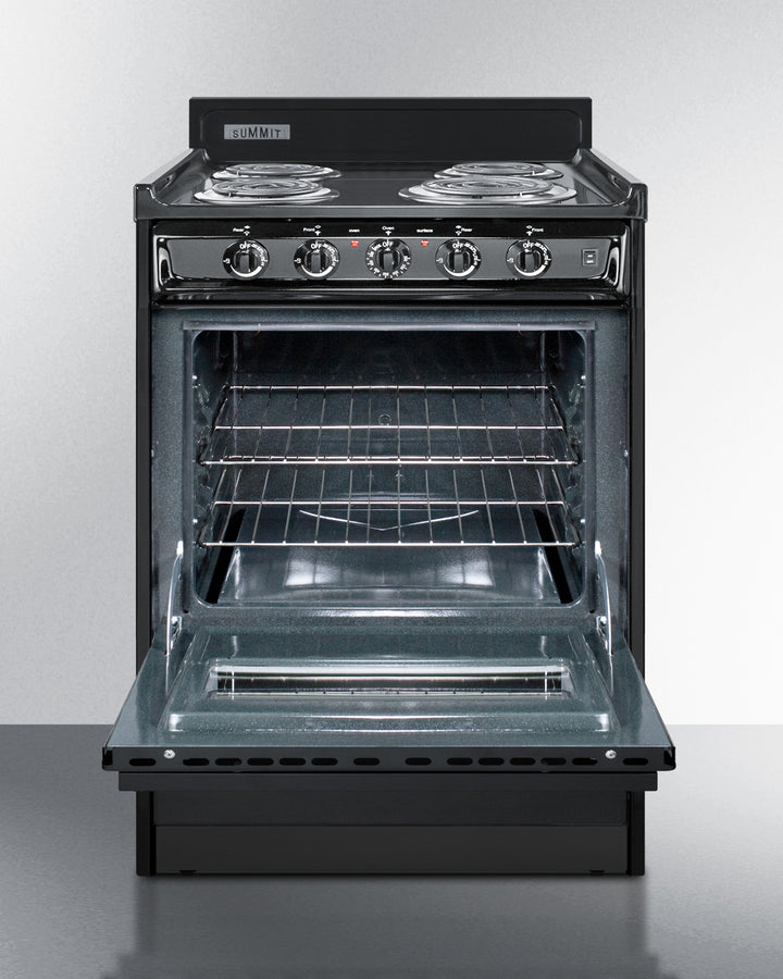 Summit 24" Wide Electric Coil Range - TEM610CW