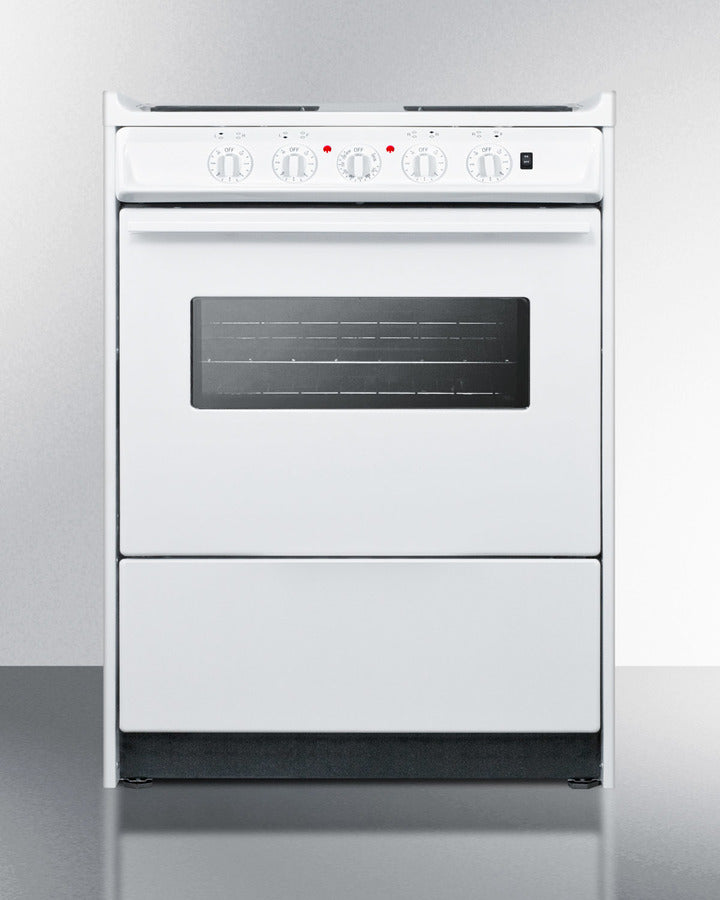 Summit 24" Wide Electric Coil Top Range - WEM610RW