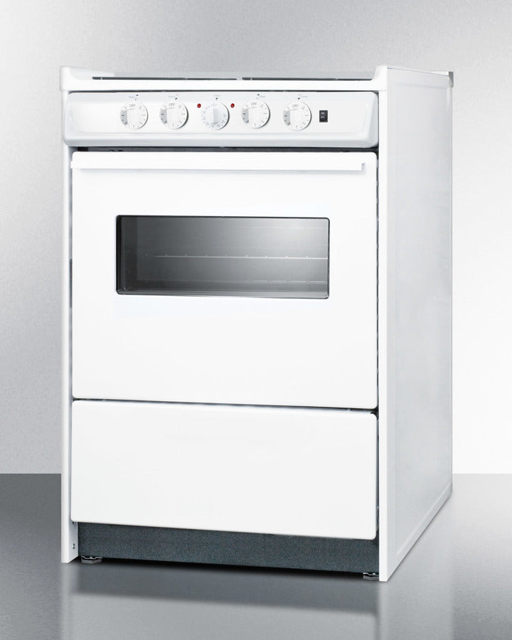 Summit 24" Wide Electric Coil Top Range - WEM610RW