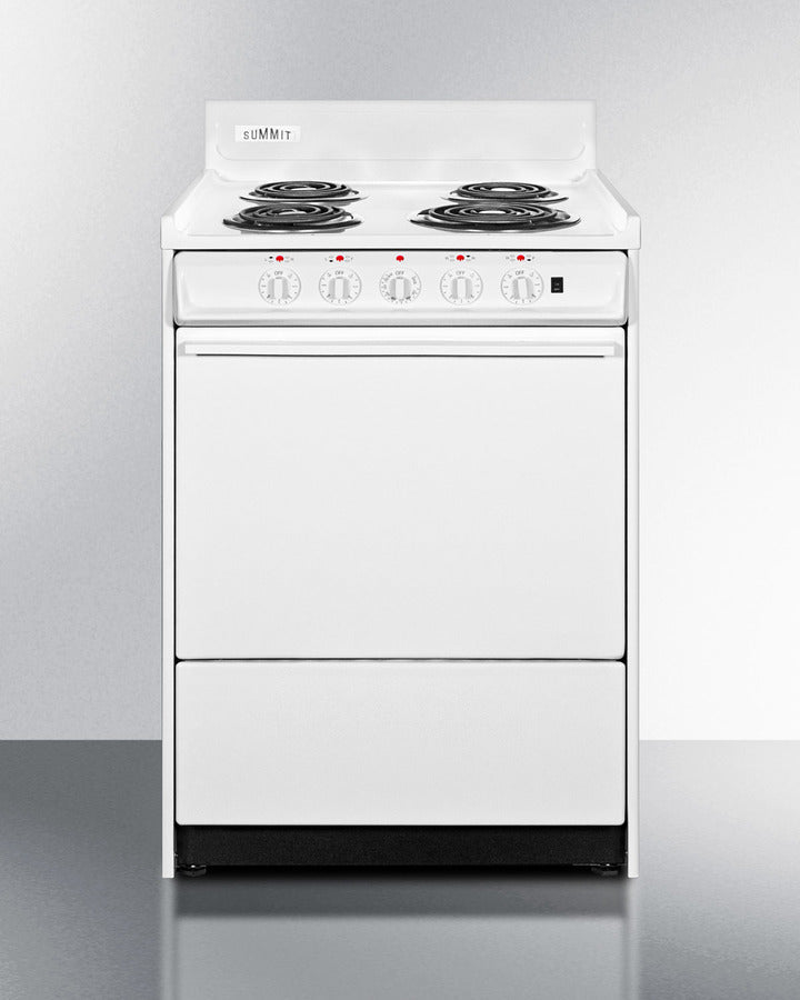 Summit 24" Wide Electric Coil Top Range - WEM6171Q