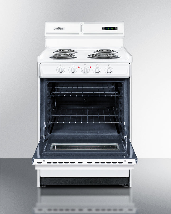 Summit 24" Wide Electric Coil Top Range - WEM630KW