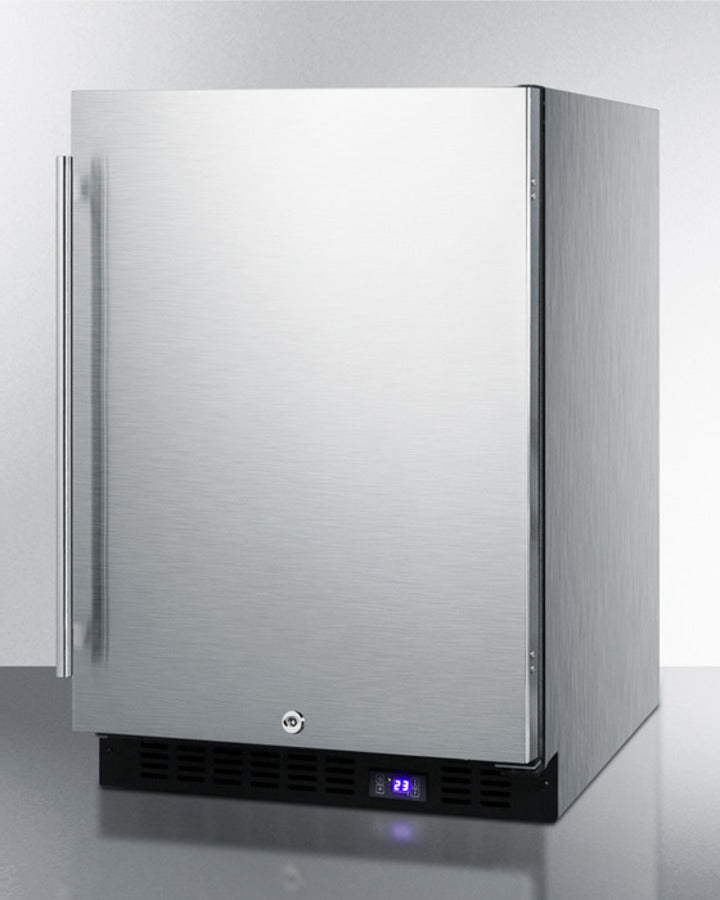 Summit 24" Wide Frost-Free Built-In All-Freezer With Icemaker - SCFF53BCSSIM