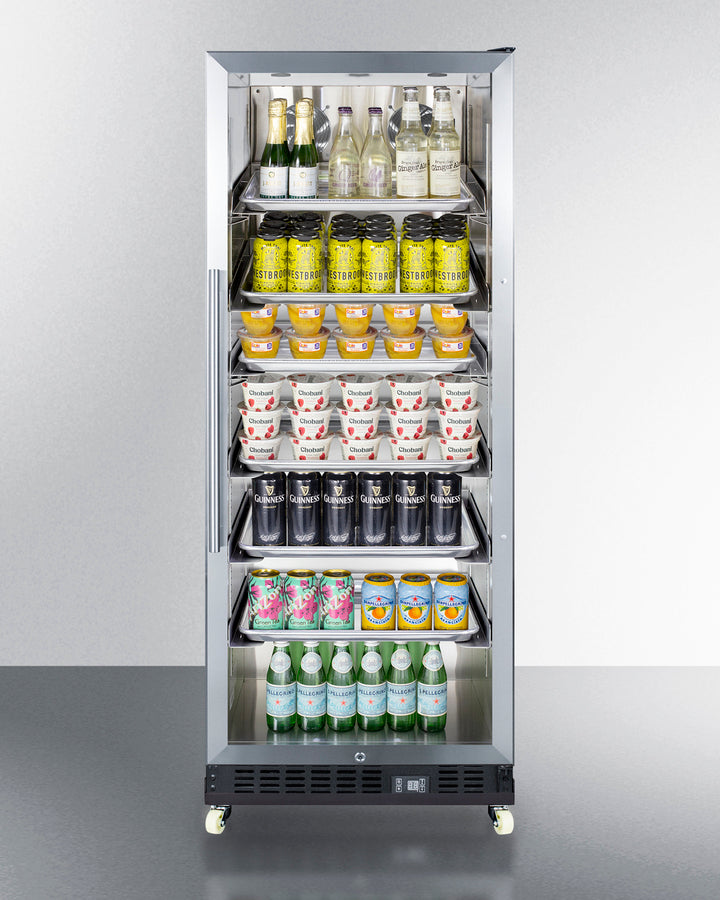 Summit 24" Wide Mini Reach-In Beverage Center with Dolly - SCR1156RI