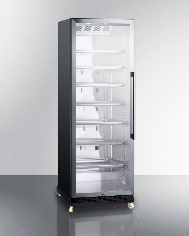 Summit 24" Wide Mini Reach-In Beverage Center with Dolly - SCR1401LHRI