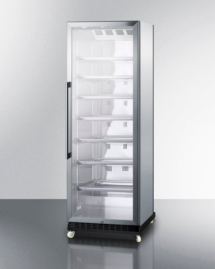Summit 24" Wide Mini Reach-In Beverage Center with Dolly - SCR1401RICSS