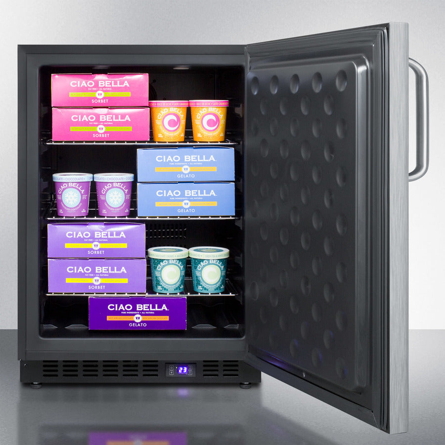 Summit 24" Wide Outdoor All-Freezer - SPFF51OSCSSTB