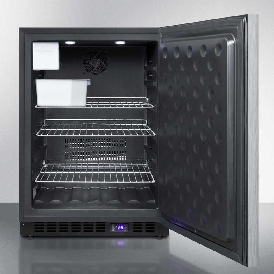 Summit 24" Wide Outdoor All-Freezer with Icemaker  - SPFF51OSSSHHIM