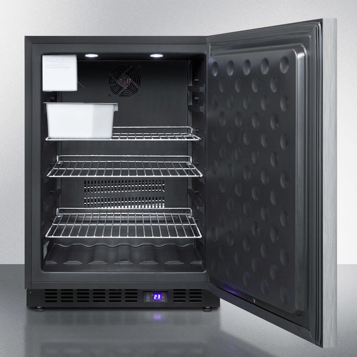 Summit 24" Wide Outdoor All-Freezer with Icemaker  - SPFF51OSSSHHIM
