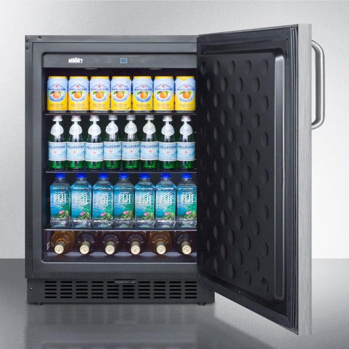 Summit 24" Wide Outdoor All-Refrigerator - SPR627OSCSSTB