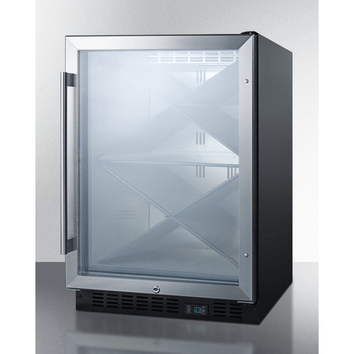 Summit 24" Wide Single Zone Built-In Commercial Wine Cellar - SCR610BLX