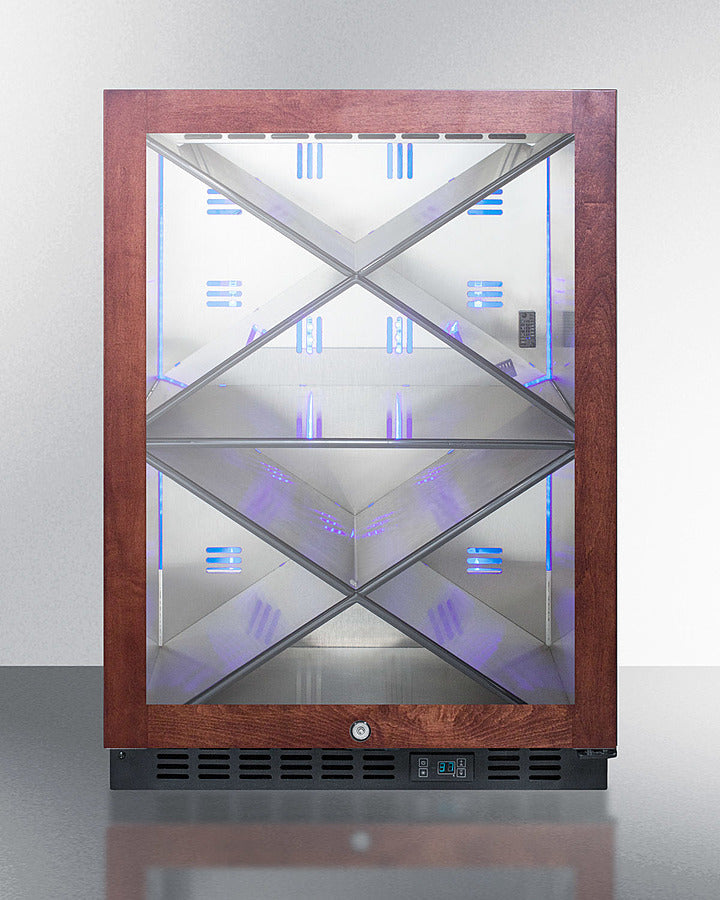 Summit 24" Wide Single Zone Built-In Commercial Wine Cellar - SCR610BLXPNR