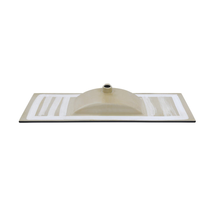 48" Ceramic Vanity Top with Single Faucet Hole in Matte Black