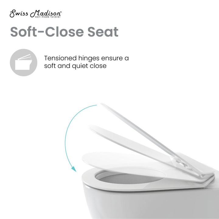 Cascade Back-to-Wall Elongated Toilet Bowl