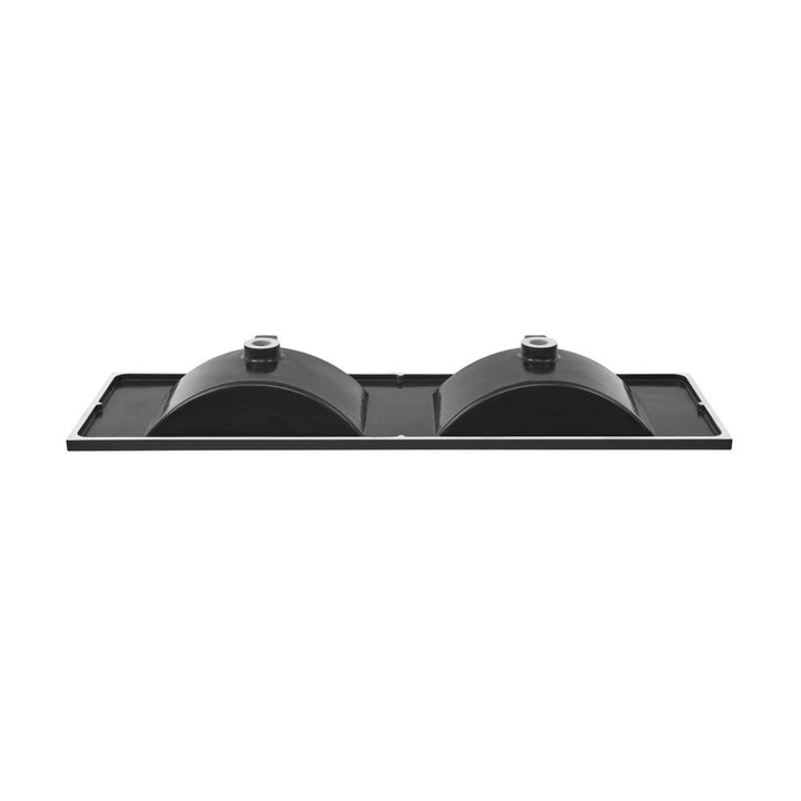 48" Ceramic Vanity Top Double Basins in Matte Black with 3 Holes