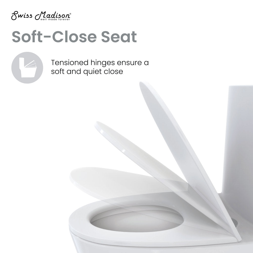 Ivy One-Piece Elongated Toilet Left Side Flush, 10" Rough-In 1.28 gpf