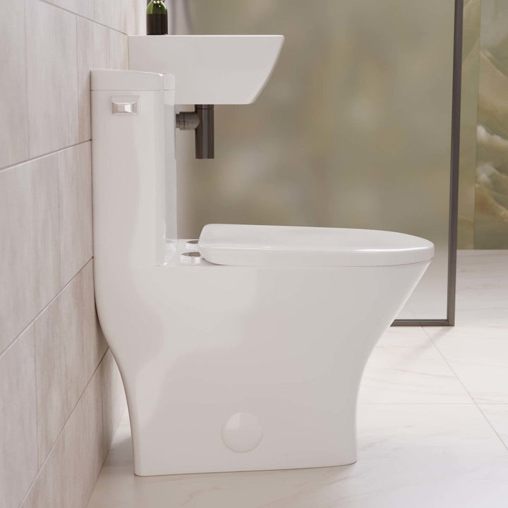Sublime II One-Piece Round Toilet Side Flush 1.28 GPF