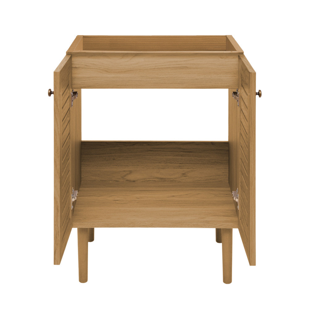 Bron 24" Bathroom Vanity in Oak- Cabinet Only