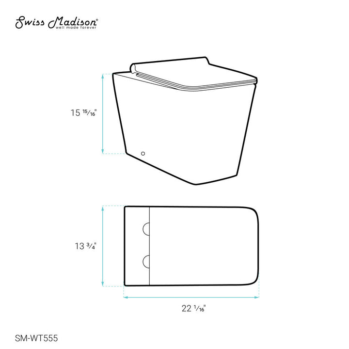 Concorde Back-to-Wall Square Toilet Bowl