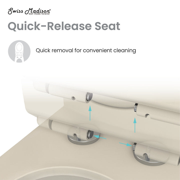 Chateau One-Piece Elongated Dual-Flush Toilet in Bisque 1.1/1.6 gpf