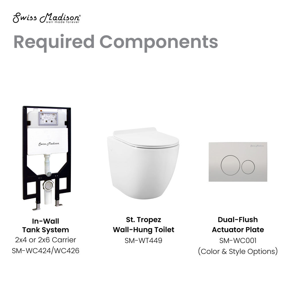 St. Tropez Wall-Hung Elongated Toilet Bowl
