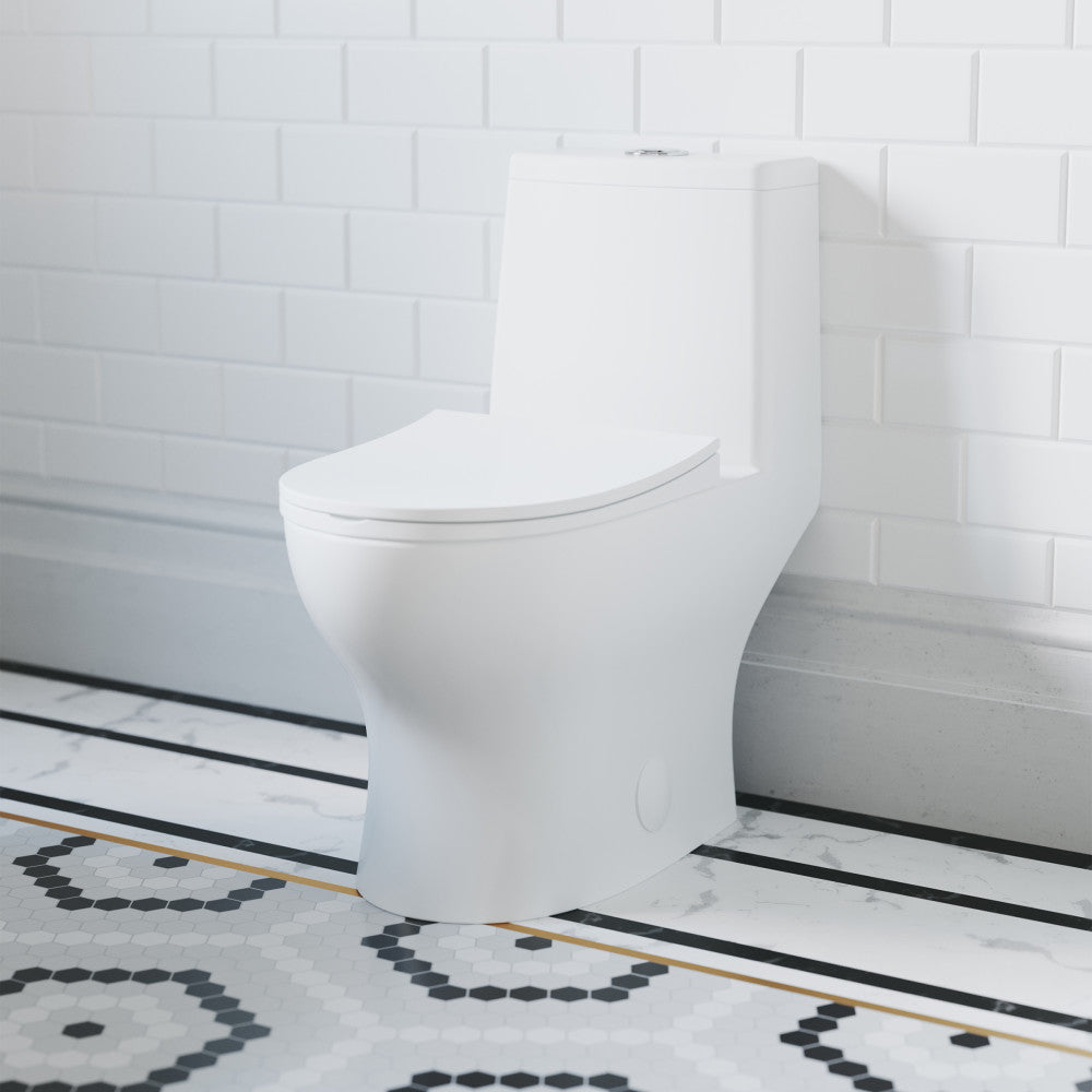 Ivy One-Piece Elongated Toilet Vortex Dual-Flush 1.1/1.6 gpf