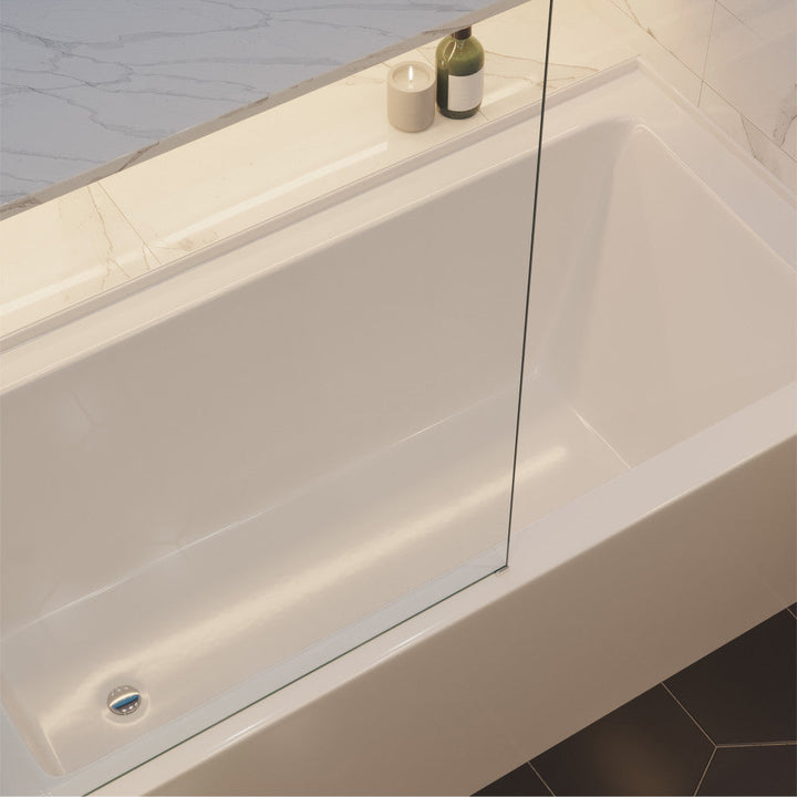 Voltaire 60" x 30" Left-Hand Drain Alcove Bathtub with Apron