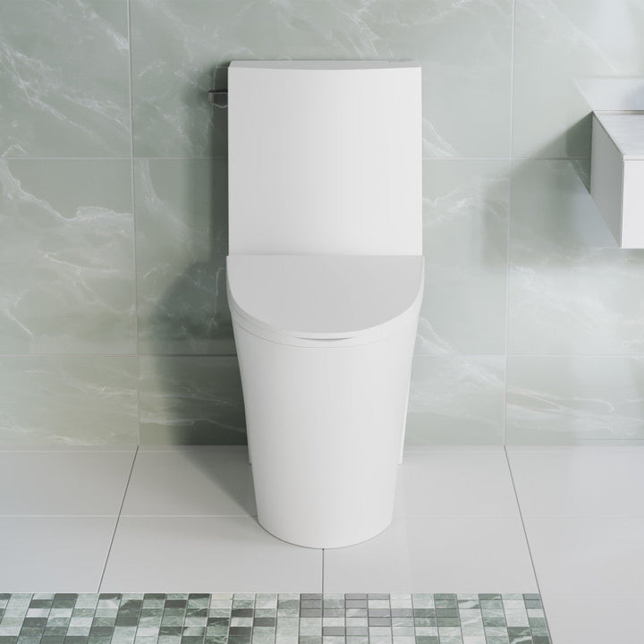 St. Tropez One-Piece Elongated Toilet Left Side Flush, 10" Rough-In 1.28 gpf