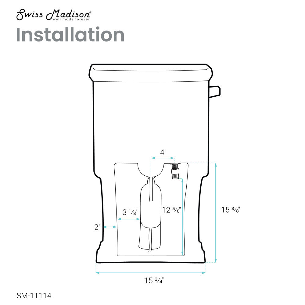Voltaire One-Piece Elongated Toilet Side Flush 1.28 gpf