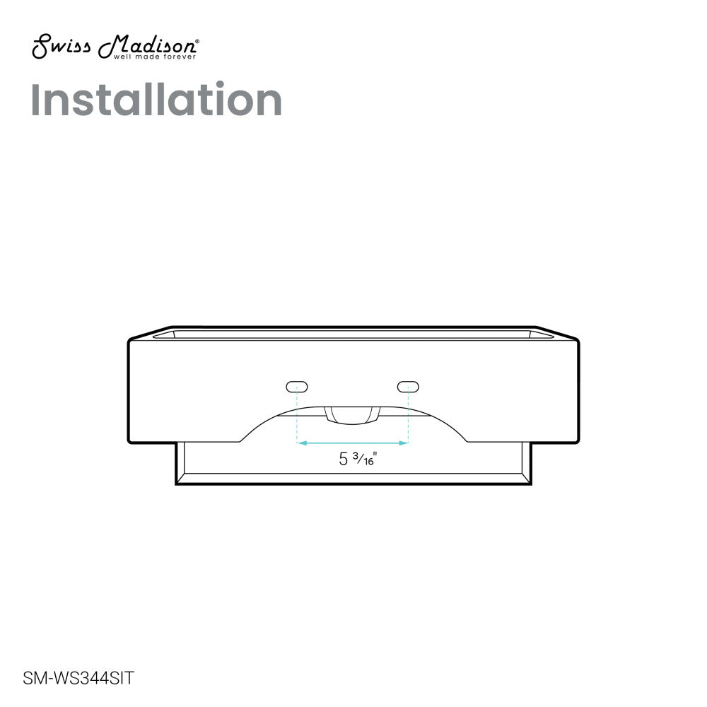 Claire 22" Wall-Mount Bathroom Sink with Silver Towel Bar