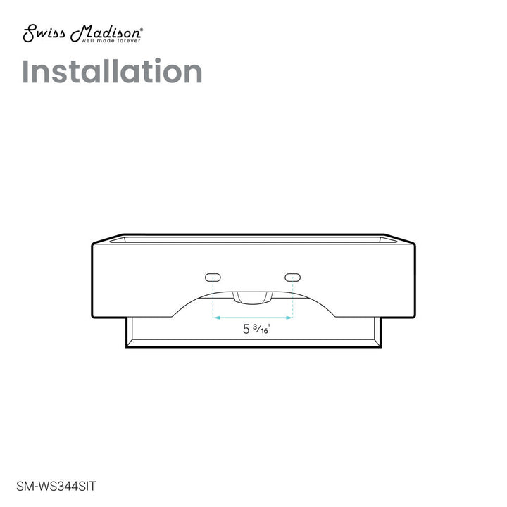 Claire 22" Wall-Mount Bathroom Sink with Silver Towel Bar