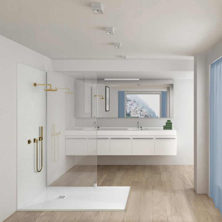 Terre P Series 48" x 36" Reversible Drain Shower Base