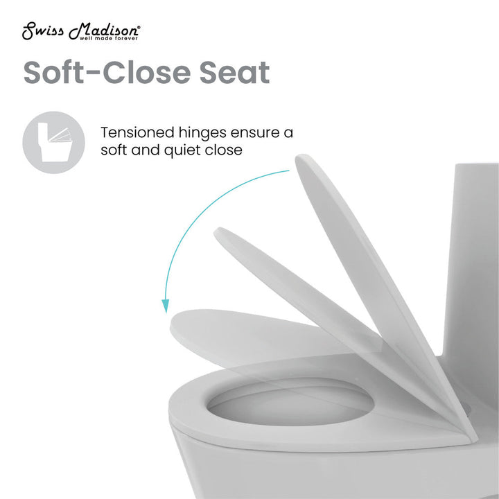 St. Tropez One-Piece Elongated Toilet Vortex™ Dual-Flush 1.1/1.6 gpf in Matte Grey